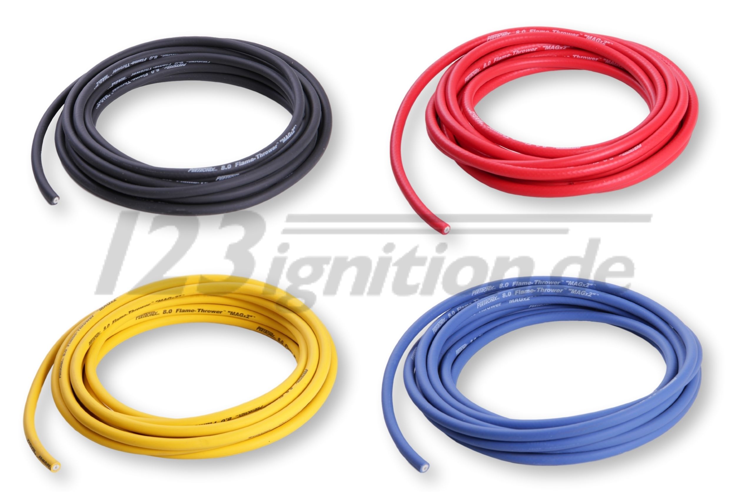 Hochleistungszündkabel 8 mm in 4 verschiedenen Farben
