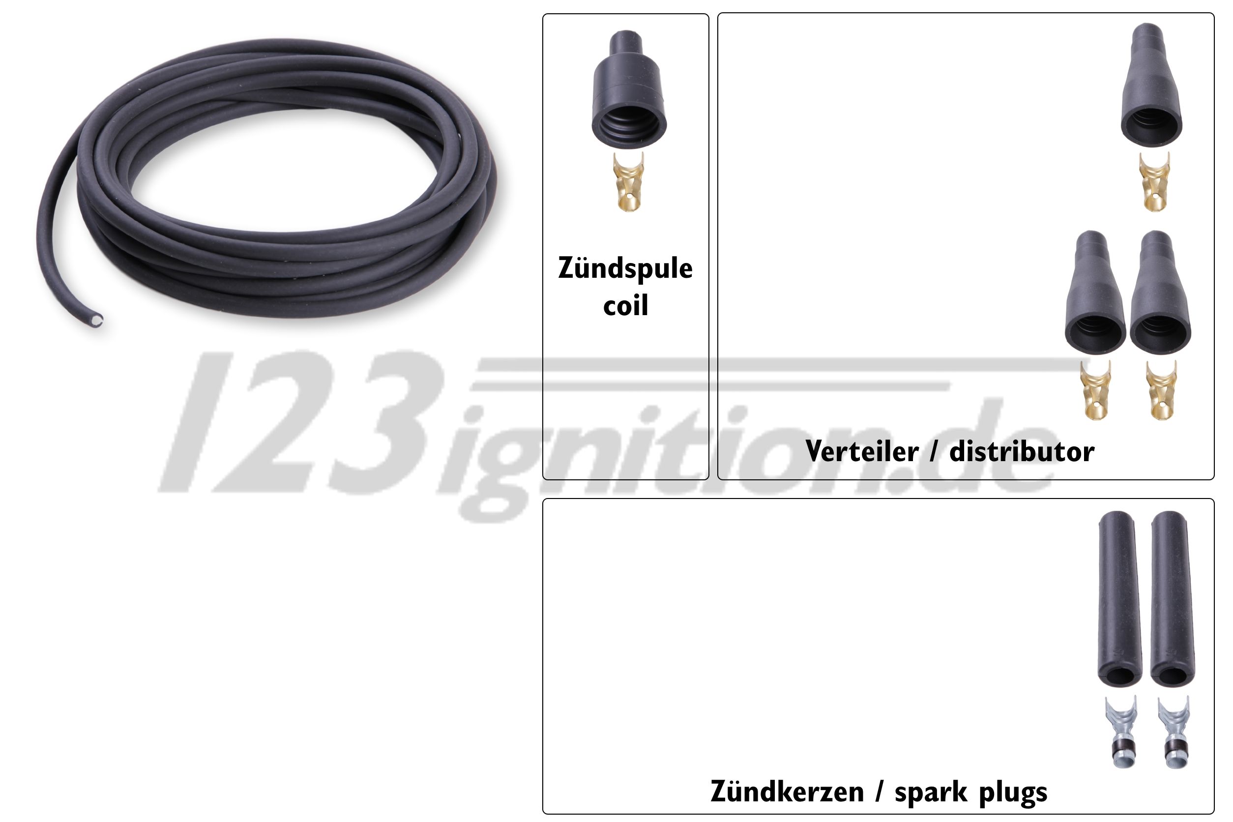 Hochleistungszündkabel Satz 2 Zylinder
