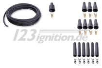 high performance ignition cable set for 6 cylinder engines, 7 mm in black