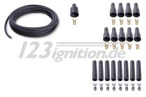 high performance ignition cable set for 8 cylinder engines, 7 mm in black