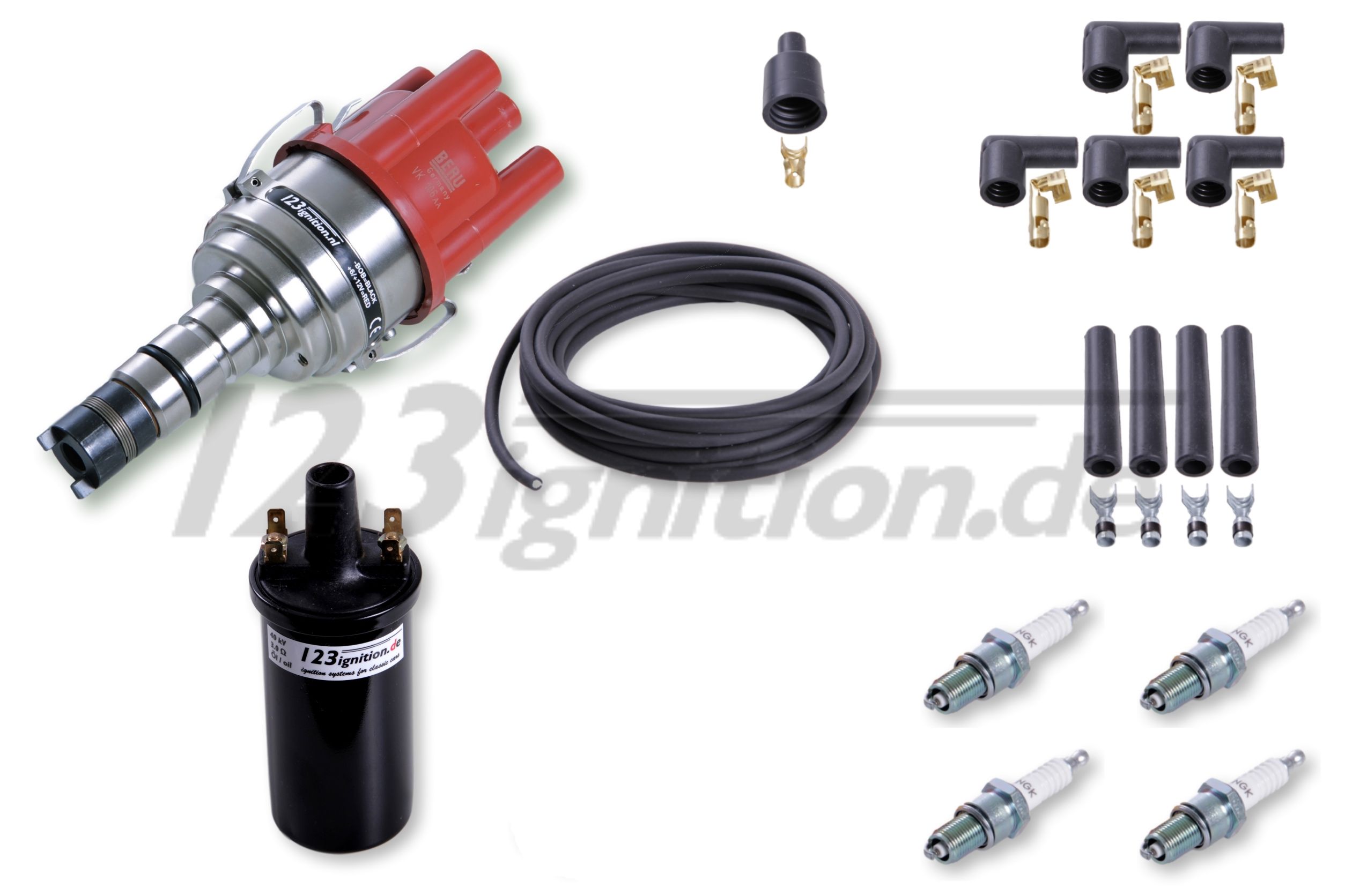 Komplettset 123 ignition Zündanlage für Mercedes-Benz 190SL W121