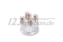 distributor cap for 123 ignition and 123 TUNE distributors for 4 cylinder engines, transparent