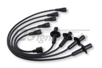 ignition lead set for VW beetle and Porsche 356 in black with rubber sleeves